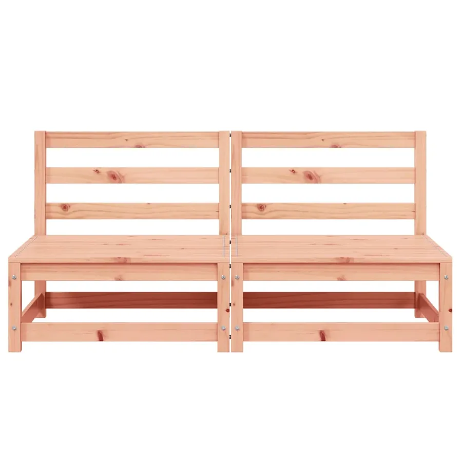 Canapés de jardin sans accoudoirs 2 pcs bois massif douglas - 5