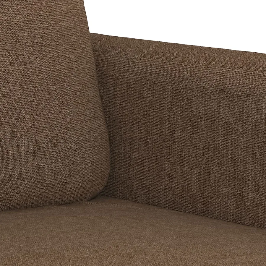 Canapé à 3 places Marron 180 cm Tissu - 6