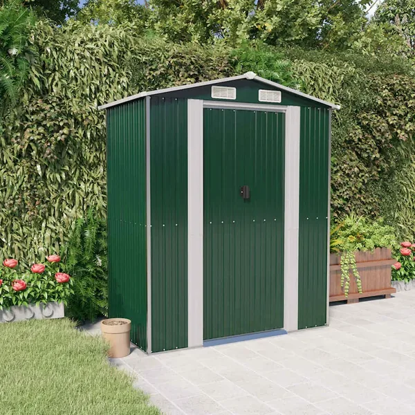 Abri de jardin Vert 192x108x223 cm Acier galvanisé