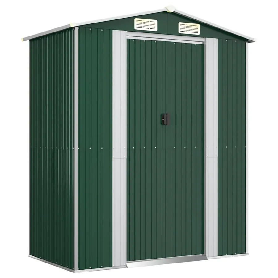 Abri de jardin Vert 192x108x223 cm Acier galvanisé - 2