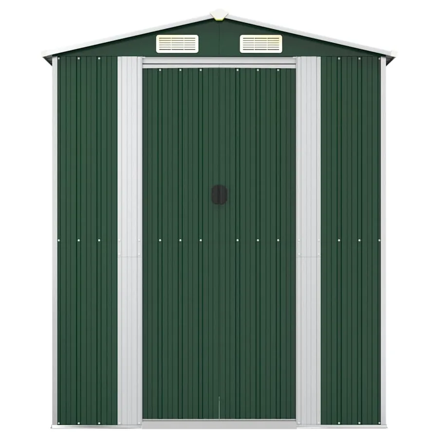 Abri de jardin Vert 192x108x223 cm Acier galvanisé - 3