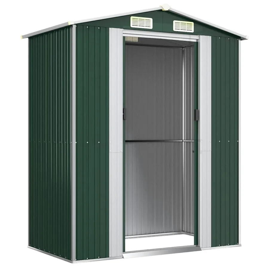Abri de jardin Vert 192x108x223 cm Acier galvanisé - 4