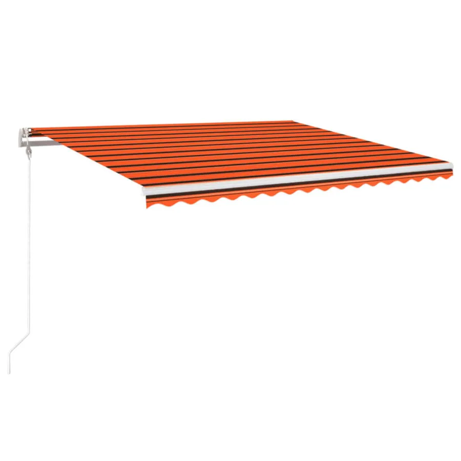 Auvent rétractable automatique 400x350 cm Orange et marron - 2