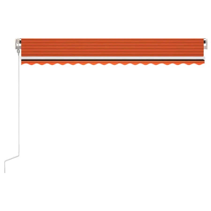 Auvent rétractable automatique 400x350 cm Orange et marron - 4