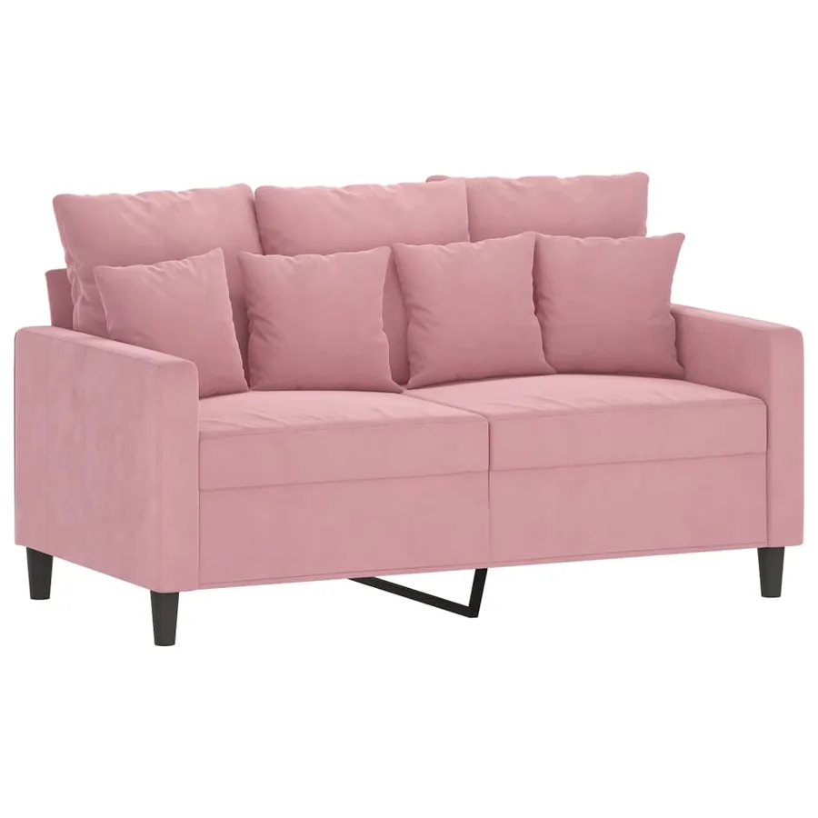 Ensemble de canapés 3 pcs avec coussins Rose Velours - 4