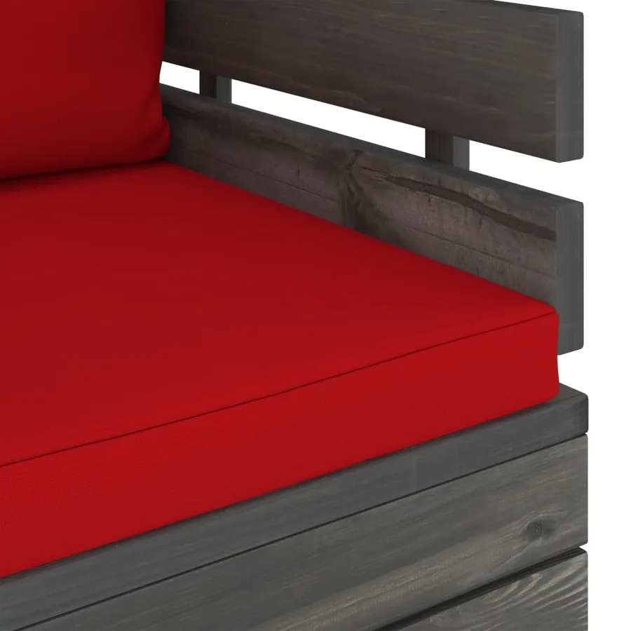 Fauteuil de jardin avec coussins Bois de pin - 6