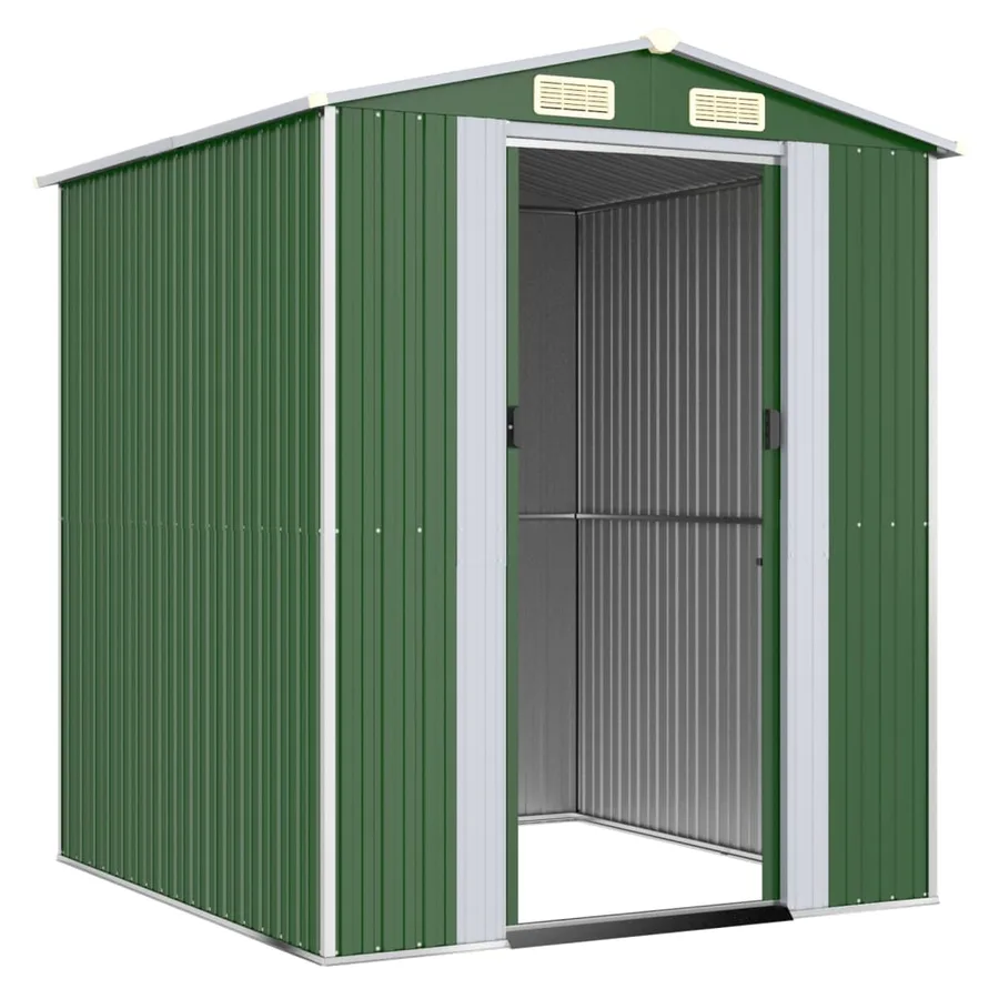 Abri de jardin Vert 192x191x223 cm Acier galvanisé - 3