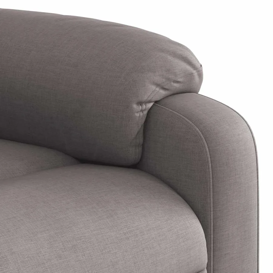 Fauteuil de massage inclinable Taupe Tissu - 9
