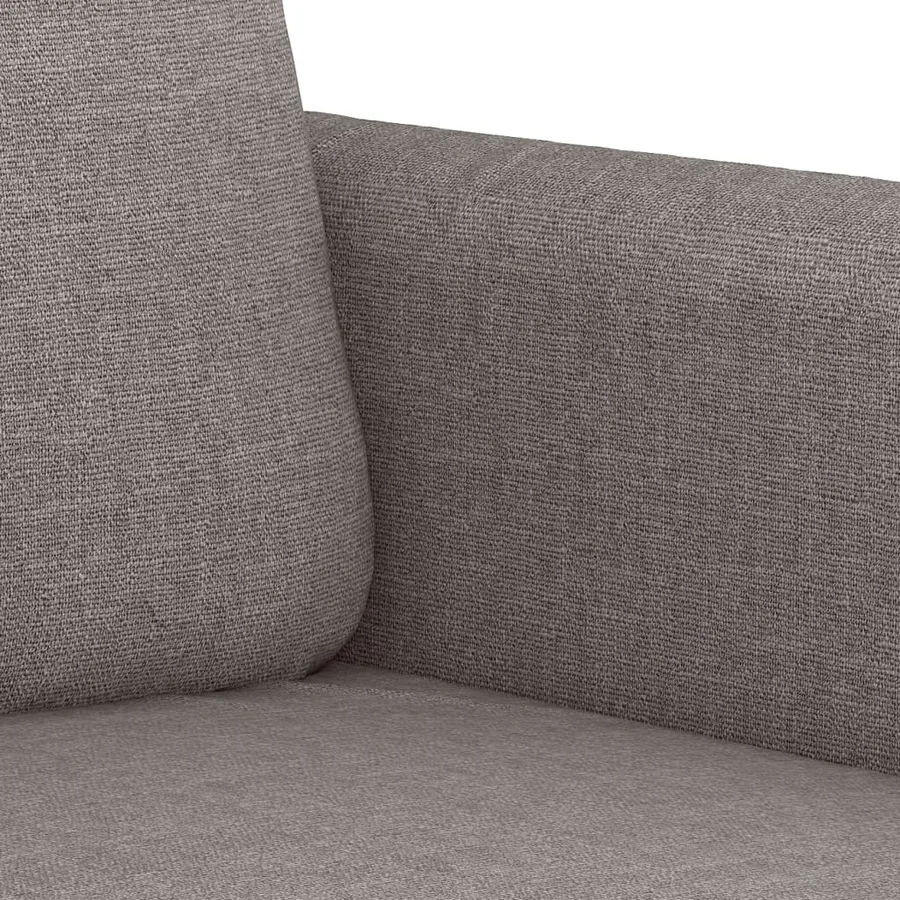 Ensemble de canapés 3 pcs avec coussins Taupe Tissu - 6