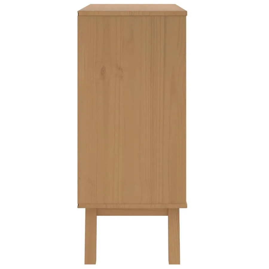 Armoire à tiroirs OLDEN marron bois de pin solide - 8