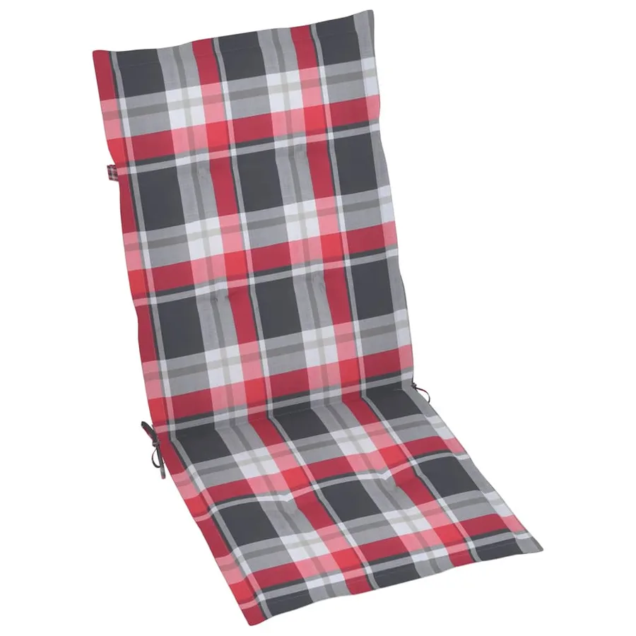 Chaises inclinables de jardin et coussins lot de 8 Gris Acacia - 10