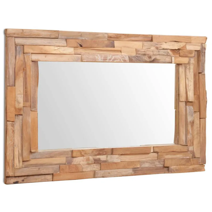 Miroir décoratif Teck 90x60 cm Rectangulaire - 5