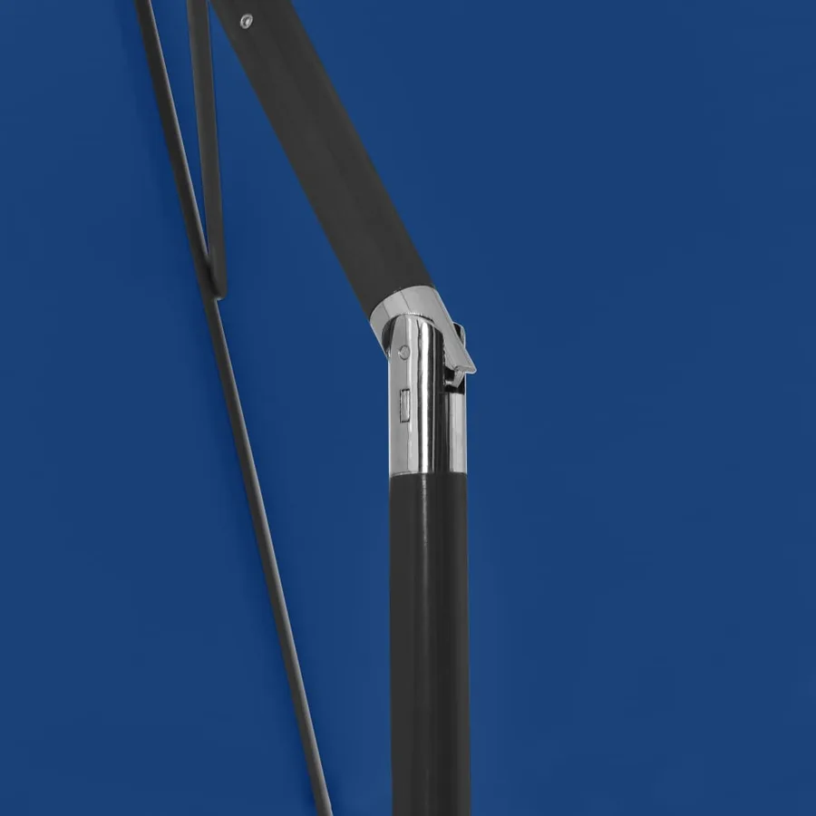 Parasol de plage bleu azuré 180x120 cm - 7