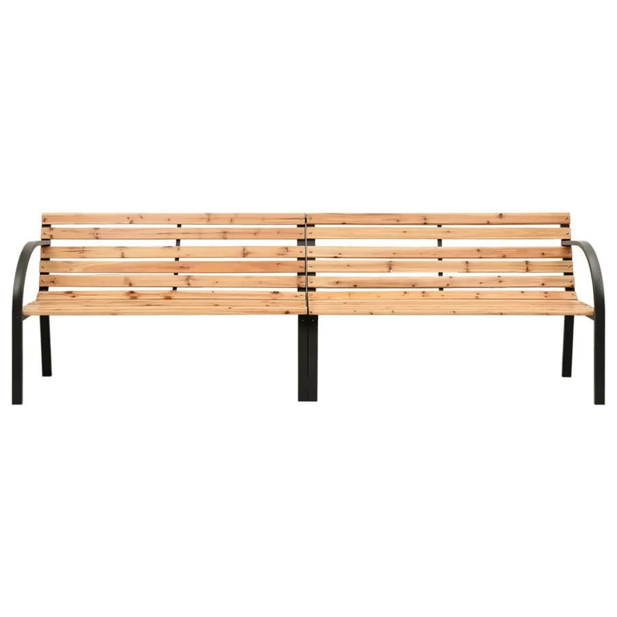 Banc double de jardin 225 cm Bois de sapin massif - 2