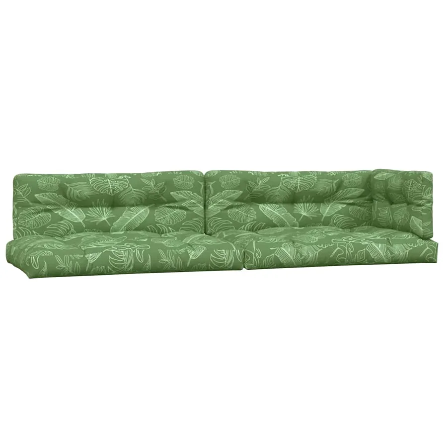 Coussins de palette lot de 5 motif de feuilles tissu - 2
