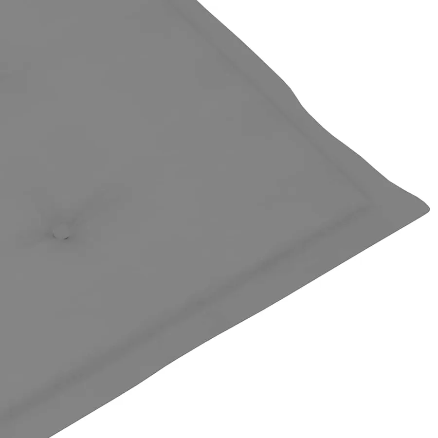 Chaise longue d'extérieur repose-pied et coussin Acacia solide - 9