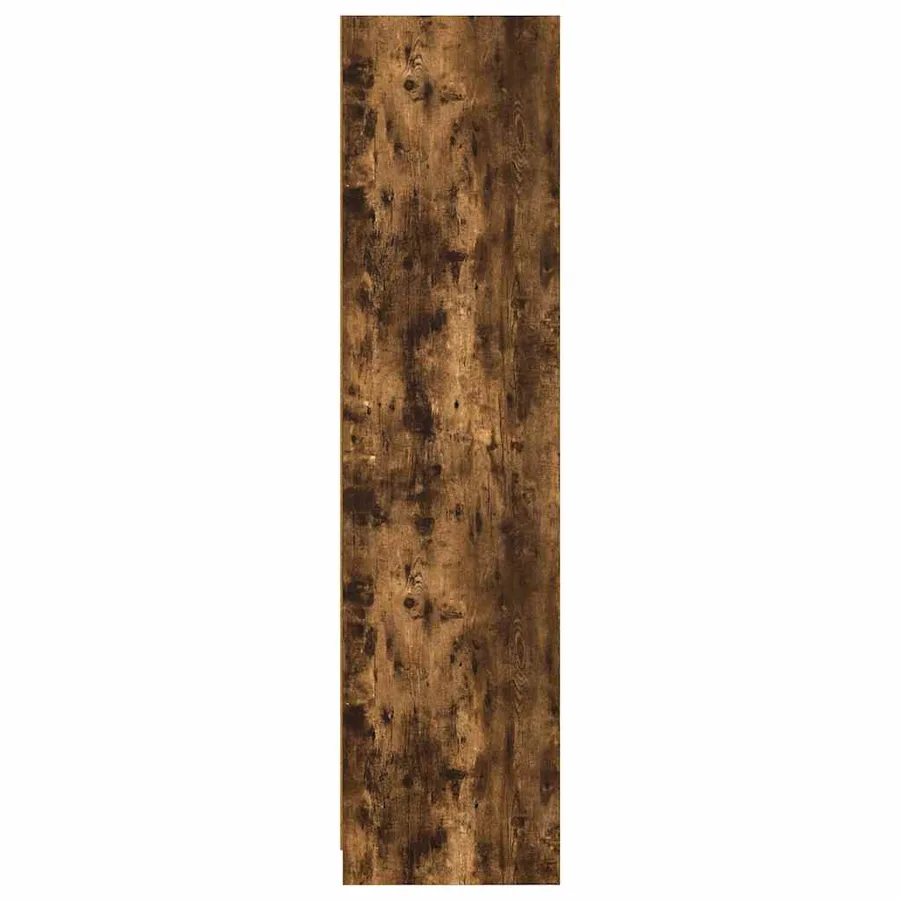 Garde-robe chêne fumé 100x50x200 cm bois d'ingénierie - 5