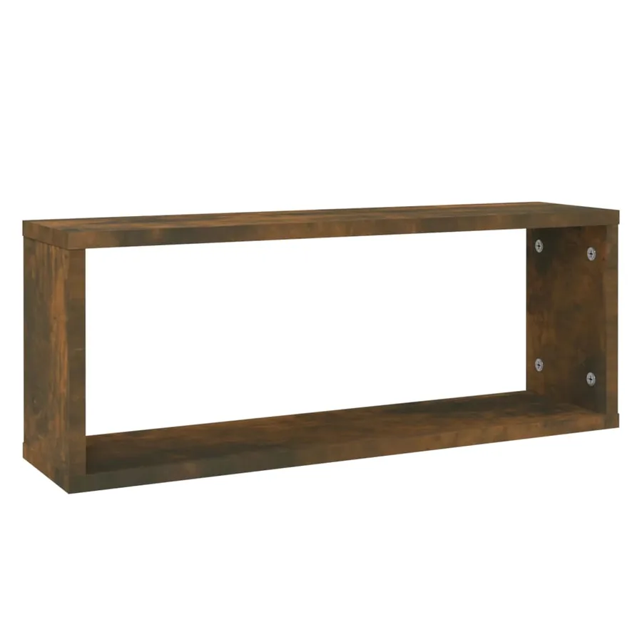 Étagères murales cube 6 pcs Chêne fumé 60x15x23 cm Bois - 3