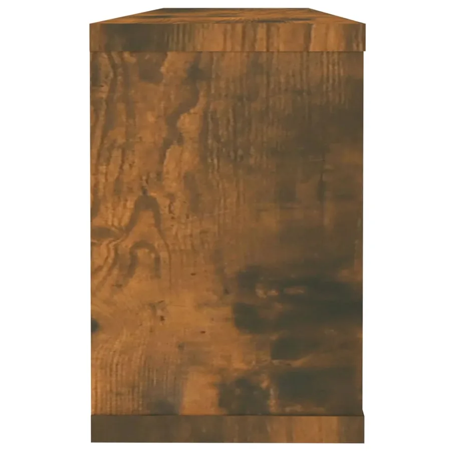 Étagères murales cube 6 pcs Chêne fumé 60x15x23 cm Bois - 5