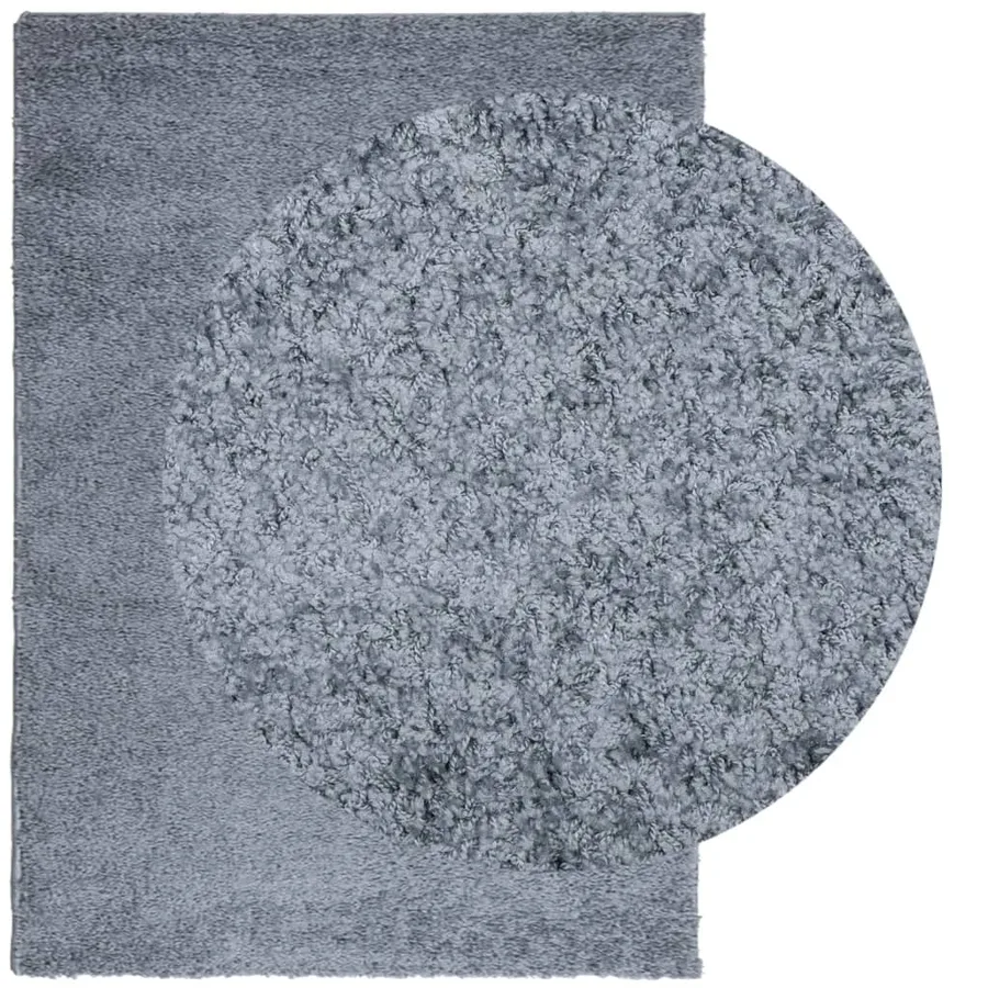 Tapis shaggy PAMPLONA poils longs moderne bleu 200x280 cm - 3