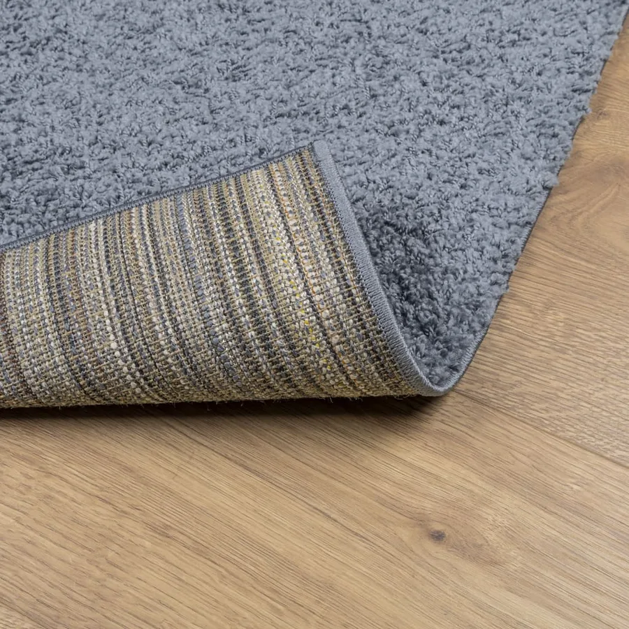 Tapis shaggy PAMPLONA poils longs moderne bleu 200x280 cm - 5