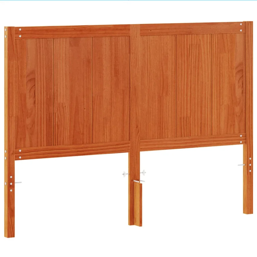 Tête de lit cire marron 150 cm bois massif de pin - 2