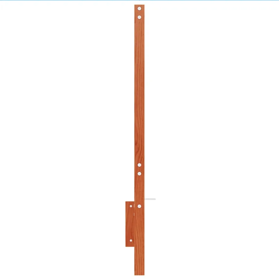 Tête de lit cire marron 150 cm bois massif de pin - 5