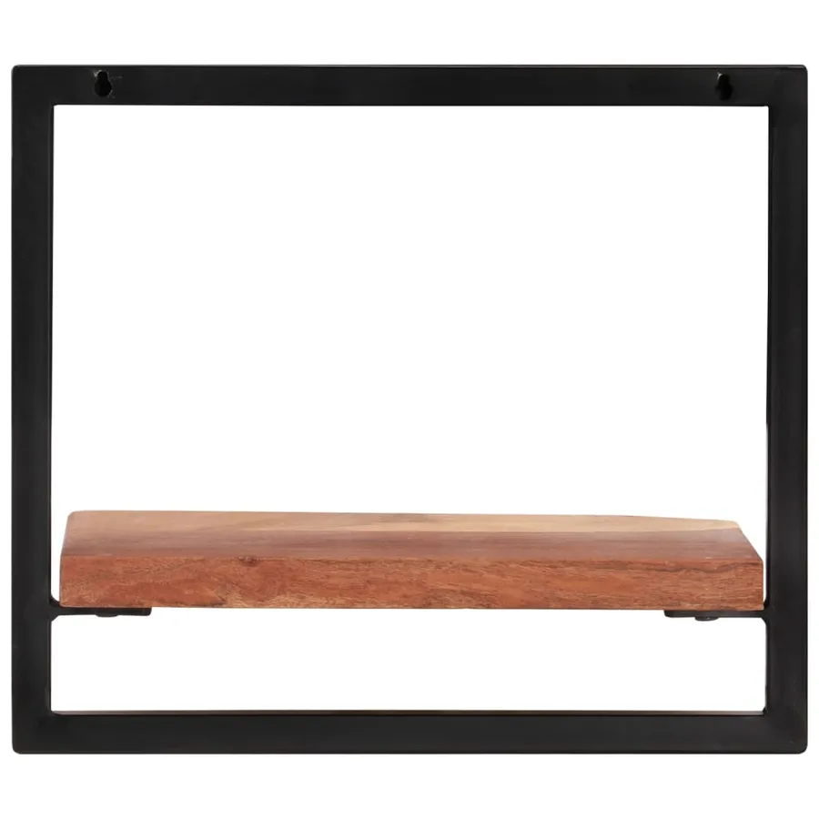 Étagères murales 2 pcs 40x24x35 cm Bois d'acacia et acier - 3
