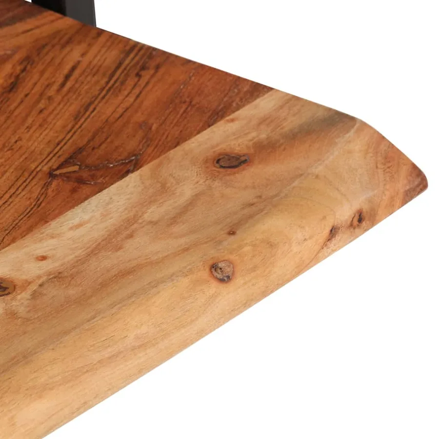 Étagères murales 2 pcs 40x24x35 cm Bois d'acacia et acier - 6