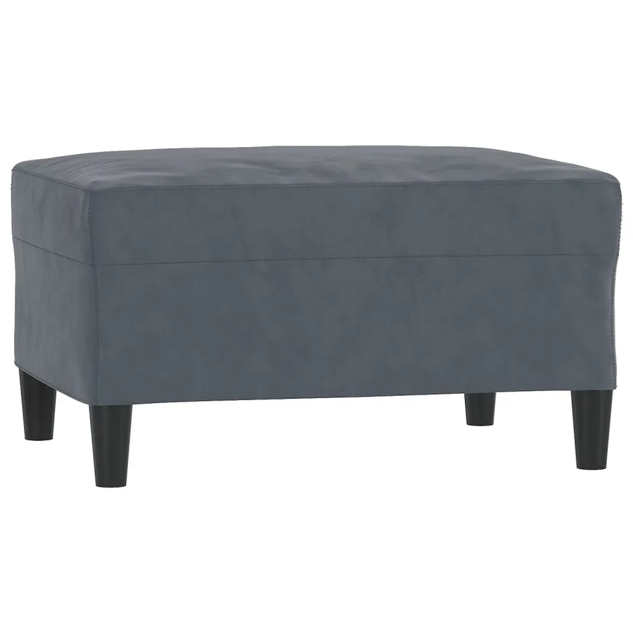 Ensemble de canapés 3 pcs avec coussins Gris foncé Velours - 5