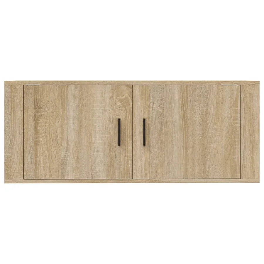 Meuble TV mural Chêne Sonoma 100x34,5x40 cm - 4