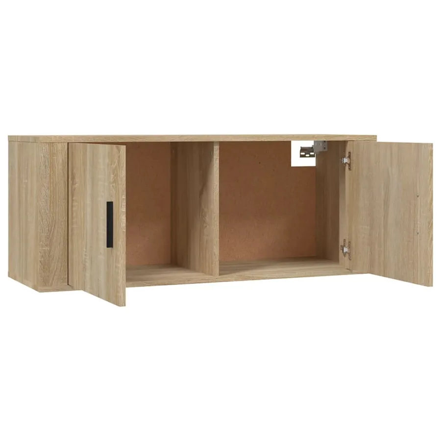 Meuble TV mural Chêne Sonoma 100x34,5x40 cm - 5