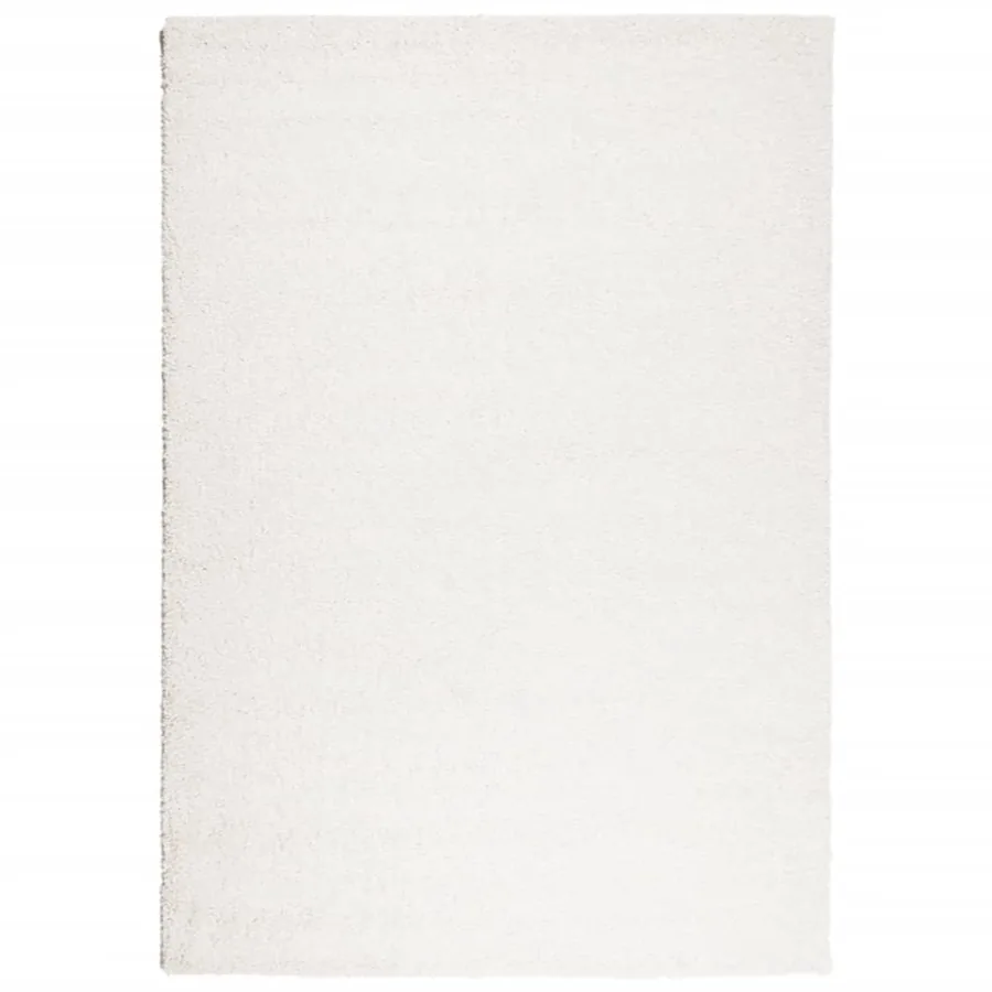 Tapis shaggy PAMPLONA poils longs moderne crème 120x170 cm - 2
