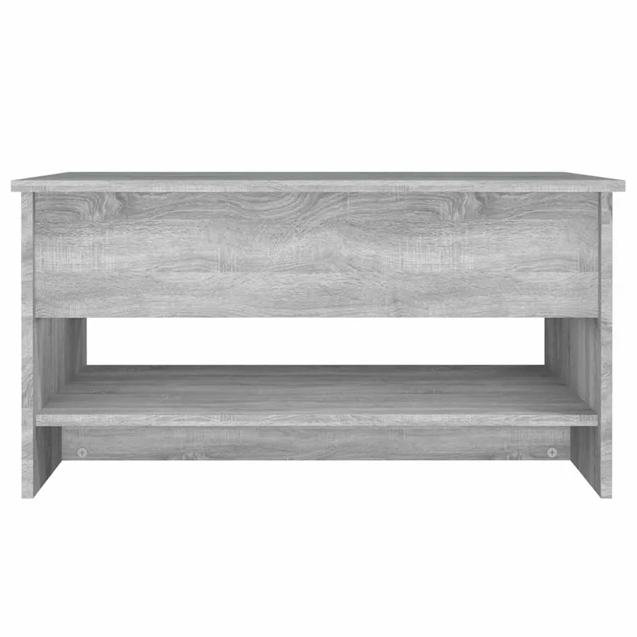 Table basse Sonoma gris 80x50x40 cm Bois d'ingénierie - 5