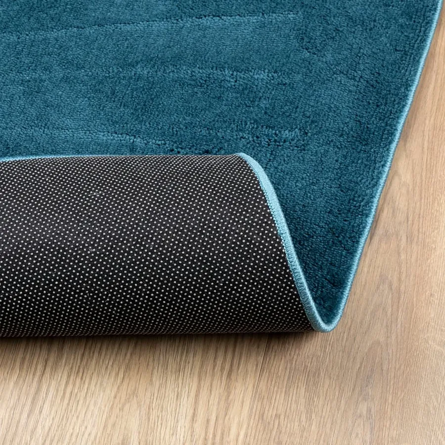 Tapis OVIEDO à poils courts turquoise 140x200 cm - 5