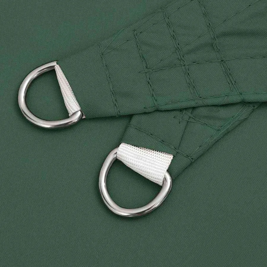 Voile parasol tissu oxford triangulaire 5x5x6 m vert foncé - 6