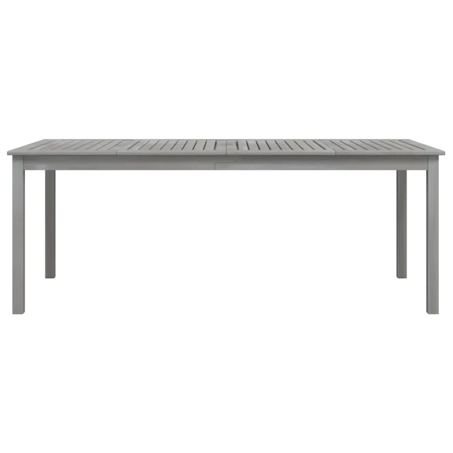 Table de jardin Gris 200x100x75 cm Bois d'acacia solide - 3