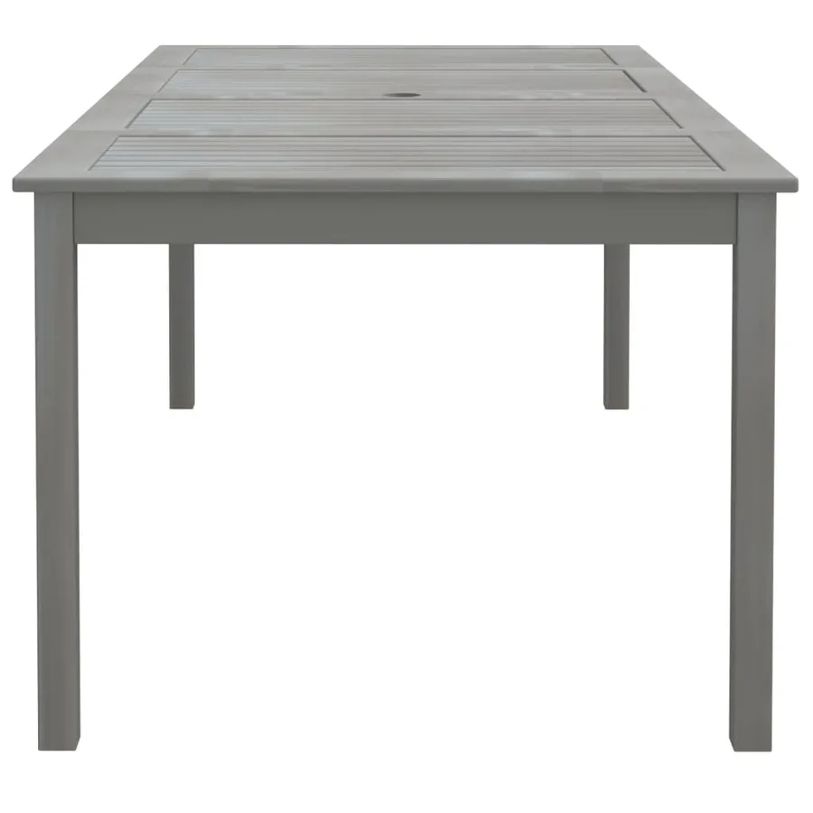 Table de jardin Gris 200x100x75 cm Bois d'acacia solide - 4