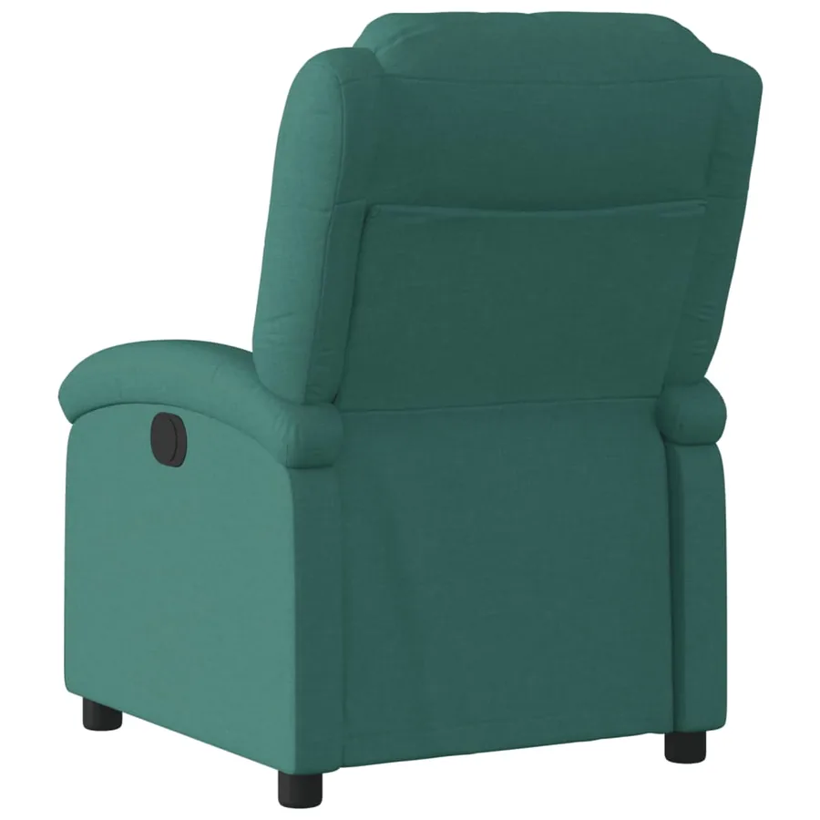 Fauteuil inclinable électrique Vert foncé Tissu - 5