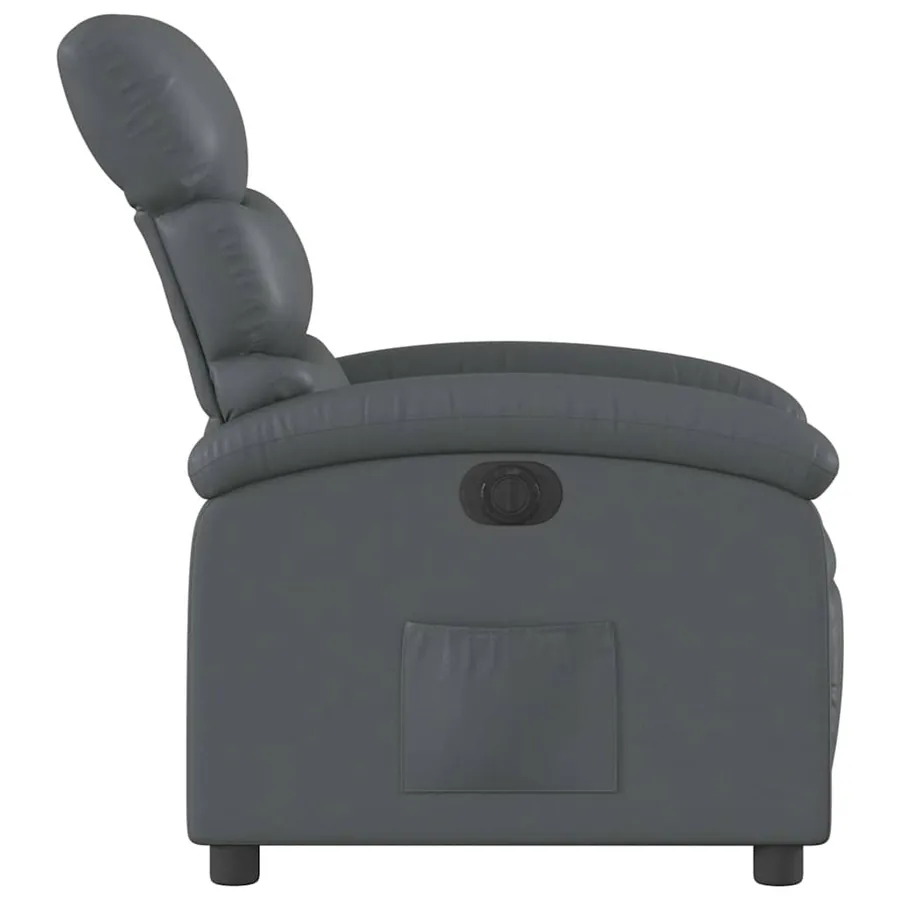 Fauteuil inclinable électrique Gris Similicuir - 10