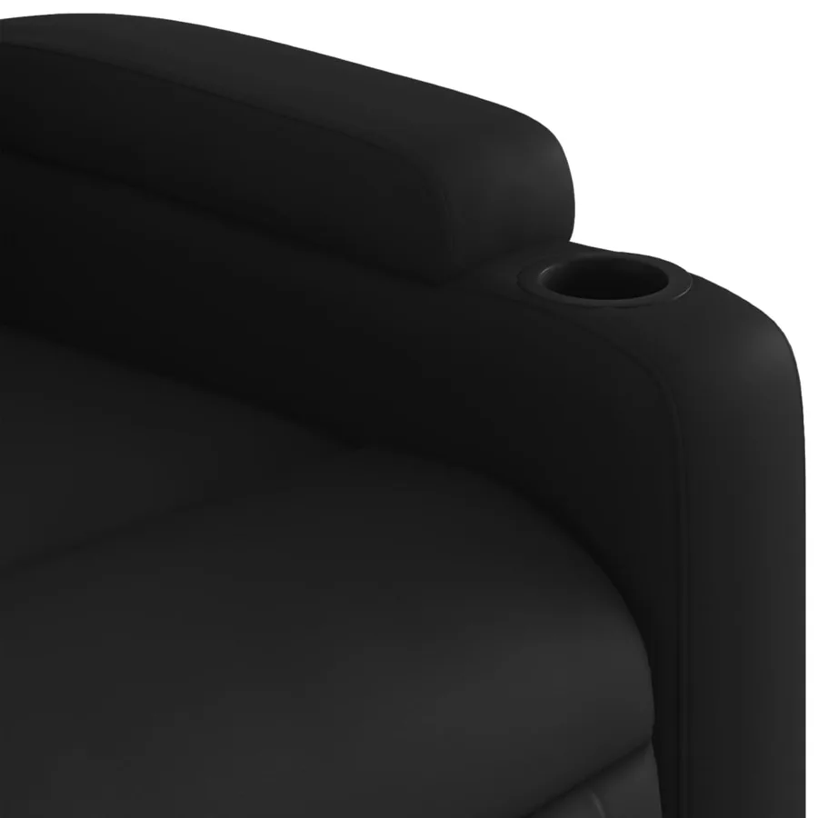 Fauteuil inclinable électrique Noir Similicuir - 11