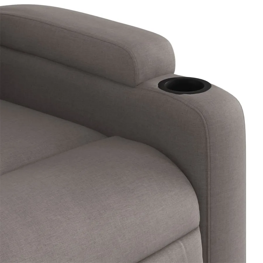 Fauteuil inclinable électrique Taupe Tissu - 11