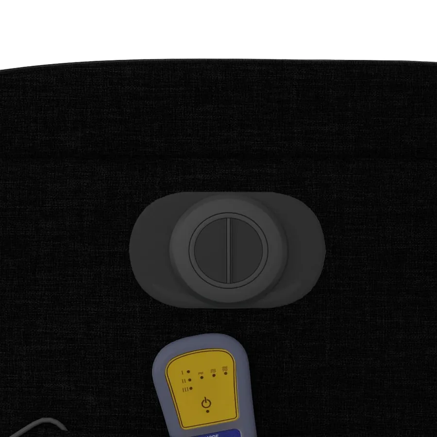Fauteuil de massage inclinable électrique Noir Tissu - 12