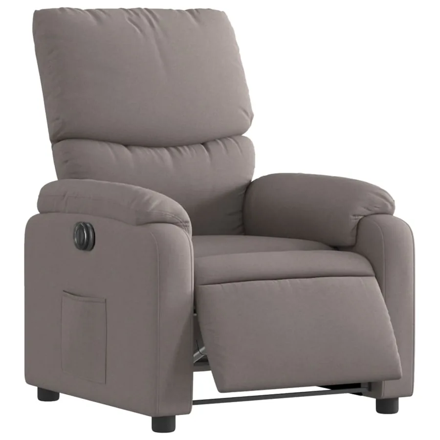 Fauteuil inclinable électrique Taupe Tissu - 3