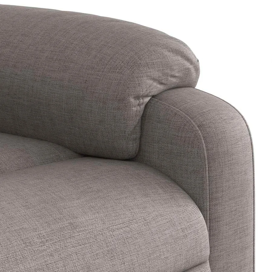 Fauteuil de massage inclinable électrique Taupe Tissu - 11