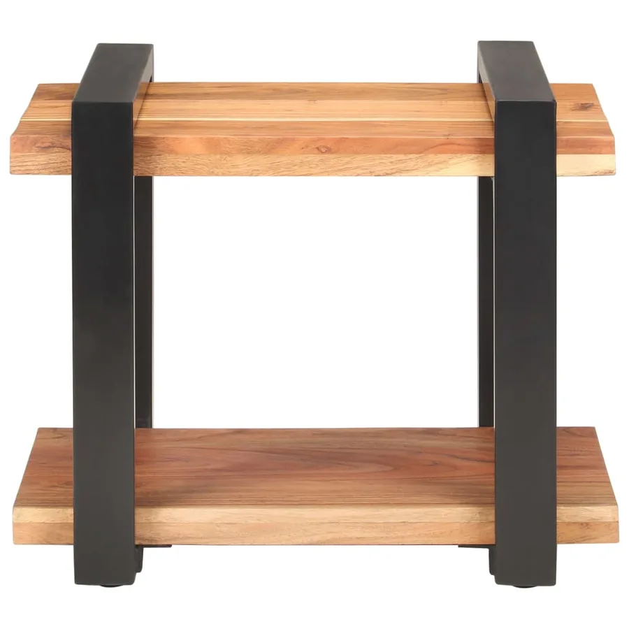 Table de chevet 50x40x40 cm Bois d'acacia massif - 2
