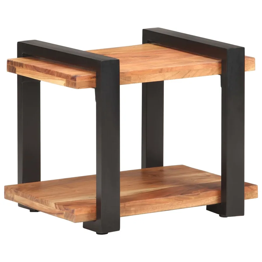 Table de chevet 50x40x40 cm Bois d'acacia massif - 8