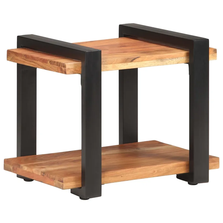 Table de chevet 50x40x40 cm Bois d'acacia massif - 9