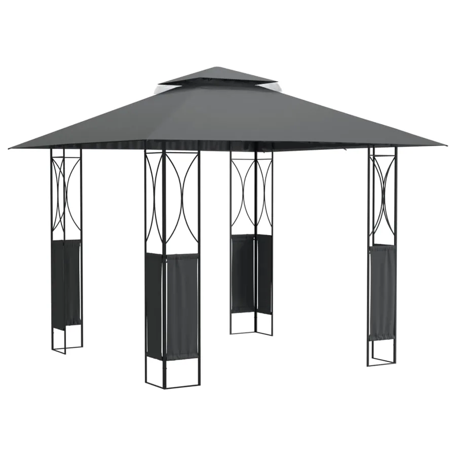 Belvédère avec toit anthracite 300x300x270 cm acier - 2