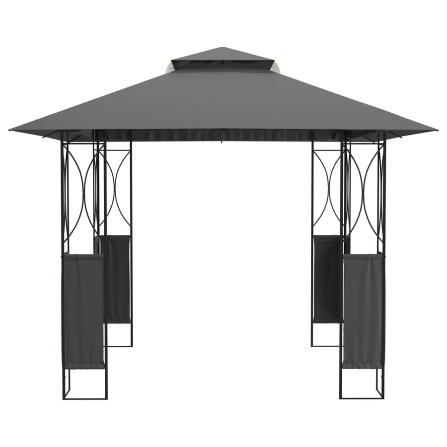 Belvédère avec toit anthracite 300x300x270 cm acier - 3
